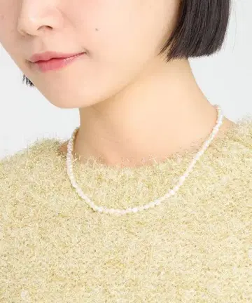 BABYLONE 미사용 새상품 펄 숏 목걸이