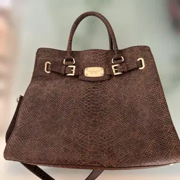 Michael Kors 브라운 가죽 핸드백