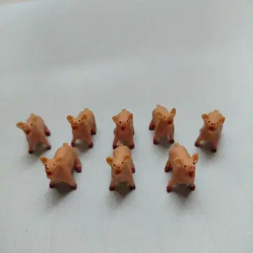 돼지 미니어처 밴딩 복돼지 8마리