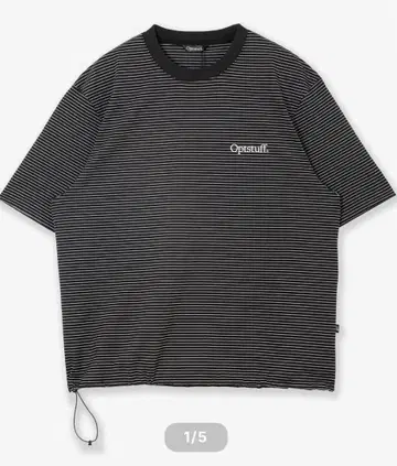 OPTSTUFF DRAWSTRING BORDER T-SHIRT