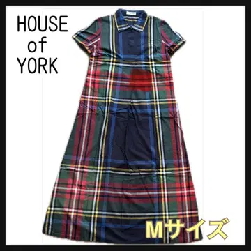 HOUSE of YORK 체크 무늬 셔츠 원피스 M 사이즈