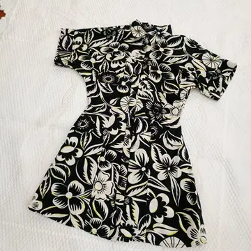 Desigual 플라워 프린트 반팔 원피스 S