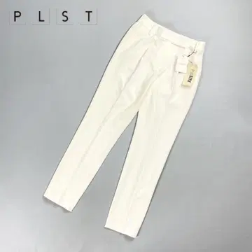 미사용 새상품 PLST 테이퍼드 슬랙스 화이트 사이즈 M*FD82
