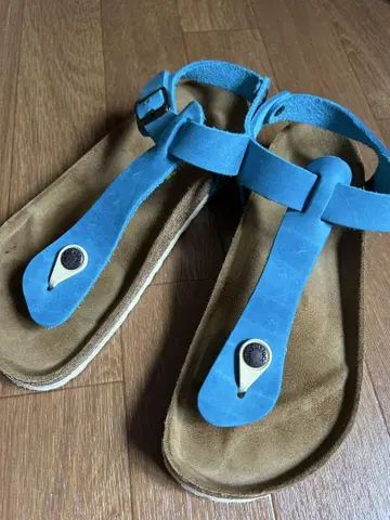 버켄스탁 카이로 가죽 블루