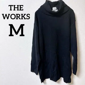 THE WORKS [ M ] 터틀넥 스웨터 블랙 100% 울