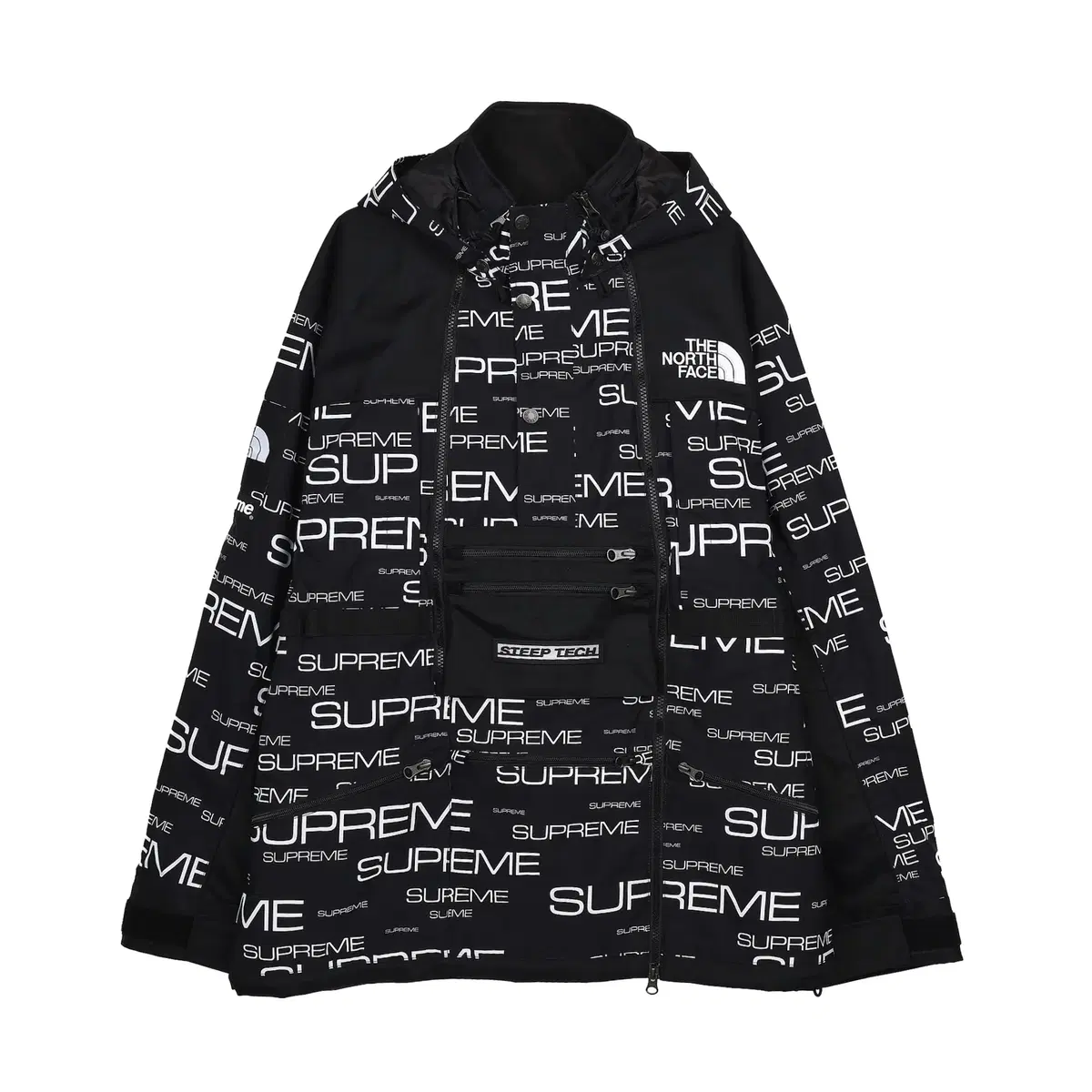 XL] Supreme x The North Face Steep Tech Apogee Jacket Black 21FW
