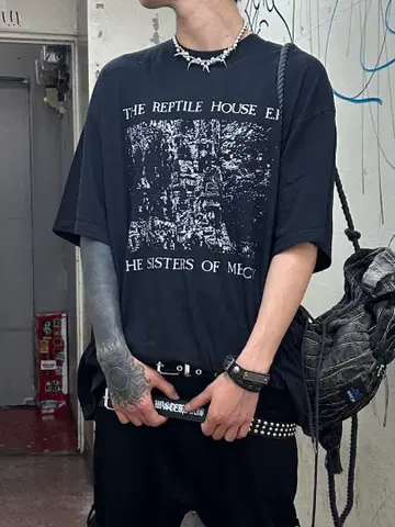[ XU DOG ] pigment design t-shirts 2 블랙