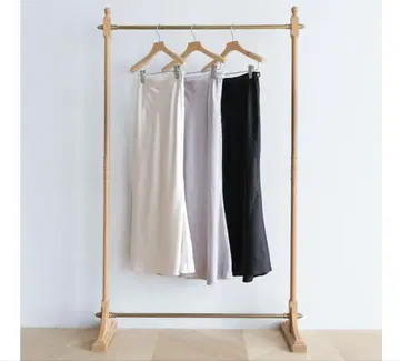 Satin 머메이드 스커트 블랙