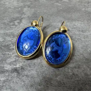 AGATHA 아가타 Scottie Blue Glass 귀걸이