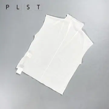 새상품 PLST 시어 보틀넥 시스루 티셔츠 화이트 사이즈 M*FD101