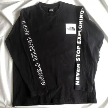 The North Face 롱 슬리브 T셔츠 블랙