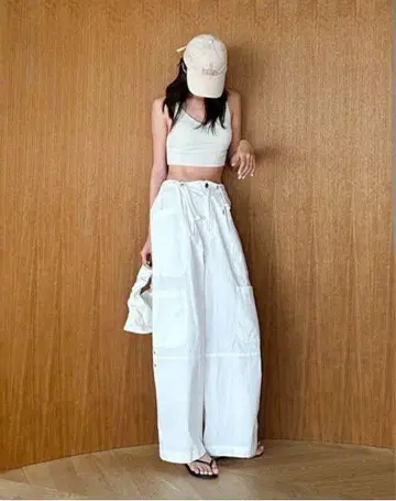 Searoomlynn 포켓 워크 wash 볼륨 팬츠