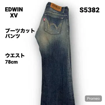 [즉시 구매 OK] EDWIN 부츠컷 팬츠 30인치 블루