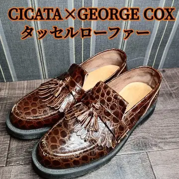 조지 콕스 GEORGE COX x CICATA 크로커다일풍 가죽 신발