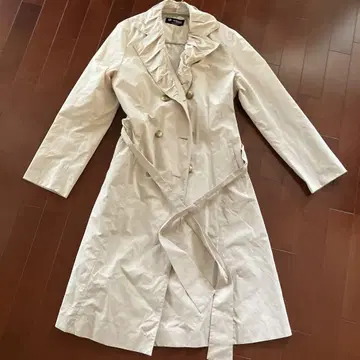 cojana Sports 프릴 트렌치코트 아이보리