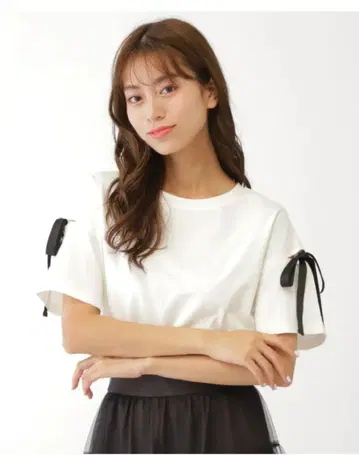 8344 리본 T셔츠 질 바이 질 스튜어트