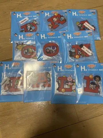 미개봉 새상품 제일복권 드래곤볼 아크릴 스탠드 컴플리트 세트