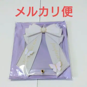 후쿠야 아크릴 프레임 리본 파피용 화이트 가와구치 한정 디자인