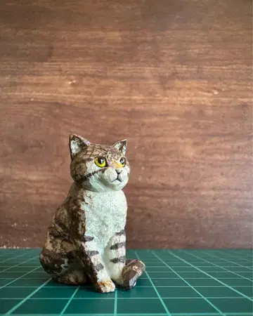 하시모토 미오 얼룩 고양이 조각