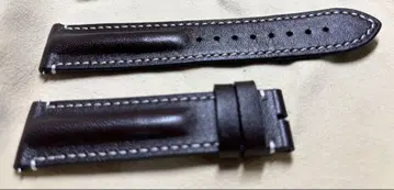 [미사용] MORELLATO 다크 브라운 가죽 벨트 22mm