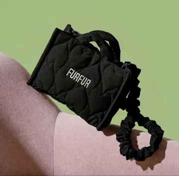 FURFUR 하트 퀼팅 백