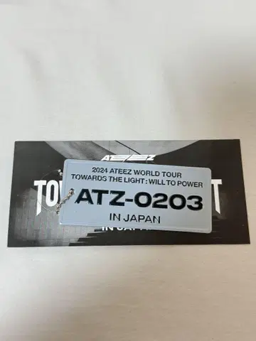 ATEEZ 공연 일별 번호판 키링