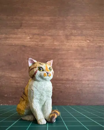 하시모토 미오 얼룩 고양이 조각