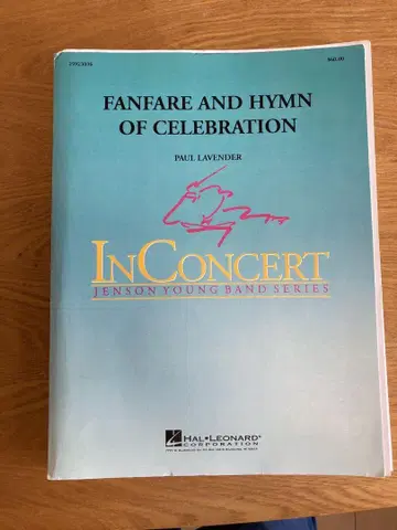 취주악 악보 팡파레와 축전의 찬가