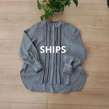 [ SHIPS ] 가을/겨울 시즌 펄 장식 블라우스