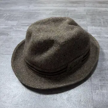 새상품급 Borsalino 볼사리노 트위드 울 햇 56cm 상당