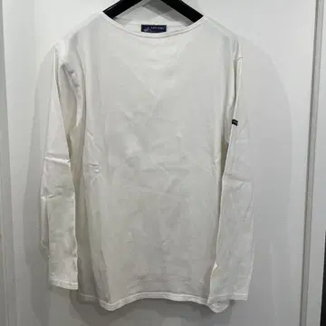 SAINT JAMES 화이트 긴팔 티셔츠 보트넥 ML