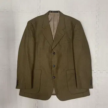 브라운 테일러드 자켓 울 혼방 마츠자카야 포멀 캐주얼 1