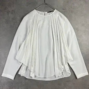 ZARA 자라 플리츠 래글런 슬리브 풀오버 블라우스