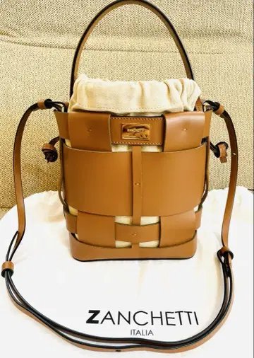 컨디션 최상 zanchetti 잔케티 woven bucket small