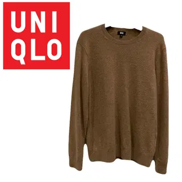 UNIQLO 유니클로 캐시미어 크루넥 스웨터 브라운