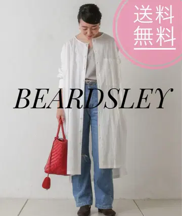 새상품급 BEARDSLEY 화이트 넉넉한 셔츠 원피스 긴팔 흰색