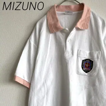 MIZUNO 피케 셔츠 반팔 가슴 포켓 가슴 부분 원포인트 심플