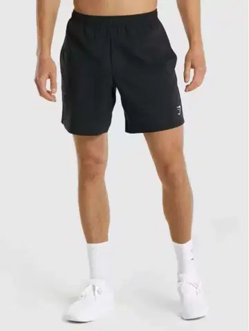 GYMSHARK 블랙 숏팬츠 허리밴딩