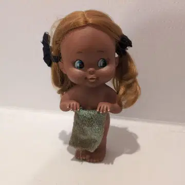금발 타월을 가진 인형 타월 요네자와 Japan 쇼와 레트로 인형