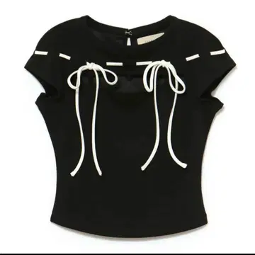 ANDMARY Gigi ribbon tops Black Free