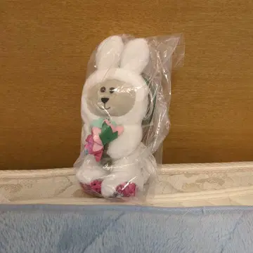 스벅 베어리스타 토끼의 해 봉제 인형 꽃다발 포함