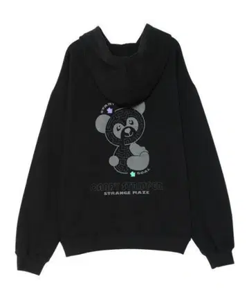 Candy Stripper CANDY MAZE ZIP UP 후드티 블랙