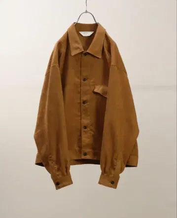 ancellm VEGAN SUEDE WORK SHIRT BLOUSON 1