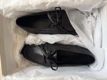 auralee soft leather deck shoes 27.5