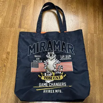 AVIREX MIRAMAR 토트백 네이비