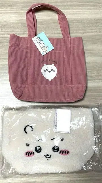 치이카와 (먼작귀) 코듀로이 토트 보아 토트 시마무라 미사용 새상품