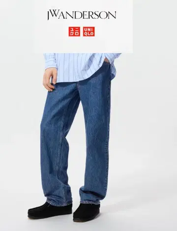 JW ANDERSON x UNIQLO 스트레이트 34 인심70 64 블루