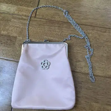 레어 Mary Quant 핑크 새틴 파티 백 마리콴트