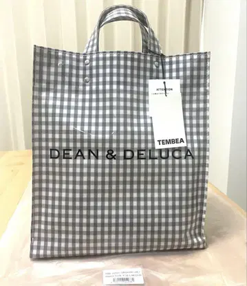 DEAN&DELUCA 템베아 콜라보 토트백 깅엄 체크 M
