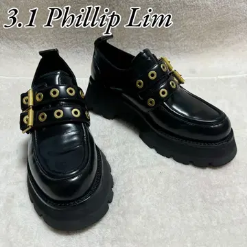 [ 3.1 phillip lim ] 새상품급 로퍼 24.5cm 통굽 벨트